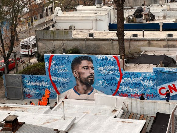 Mural of Uruguayan talisman Luis Suarez