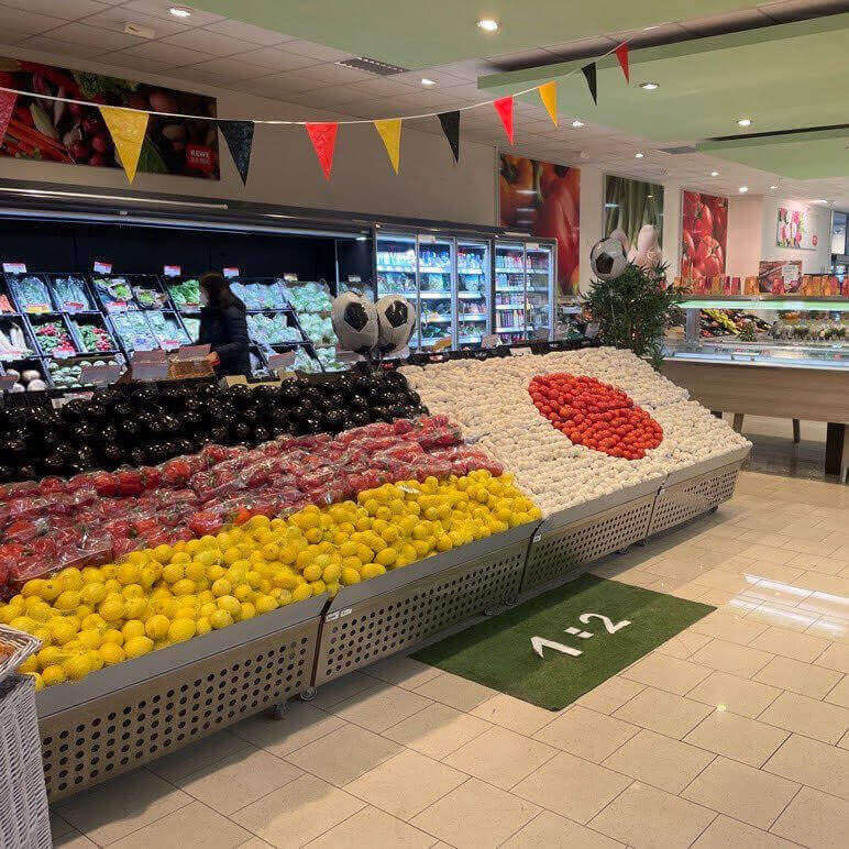 Supermarket arrangement of Germany 1-2 Japan